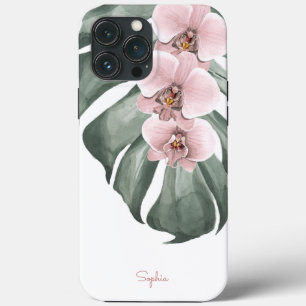 Roze orchideeën op de tropische regenwonden van Mo Case-Mate iPhone Case