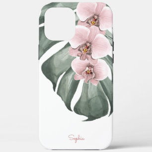 Roze orchideeën op de tropische regenwonden van Mo Case-Mate iPhone Case