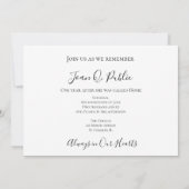 Roze orchideeën over de uitnodiging tot het Jubile (Achterkant)