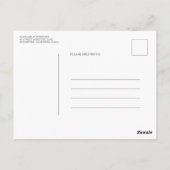 Roze Orchideeën Pampas Grass Tropical Save the Dat Briefkaart (Achterkant)