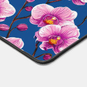 Roze Orchideeën patroon Bureaumat (Hoek)