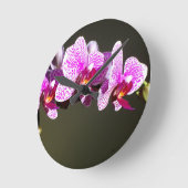 Roze orchideeën ronde klok (Hoek)