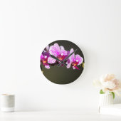 Roze orchideeën ronde klok (Huis)