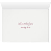 Roze Orchideeën & Rozen Dank u kaart (Binnen Horizontaal (Onder))