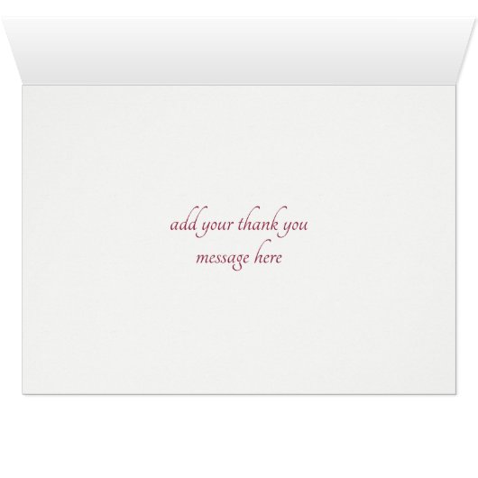 Roze Orchideeën & Rozen Dank u kaart (Binnen Horizontaal (Onder))