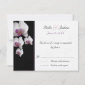 Roze orchideeën RSVP (Voorkant)