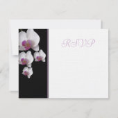 Roze orchideeën RSVP (Achterkant)