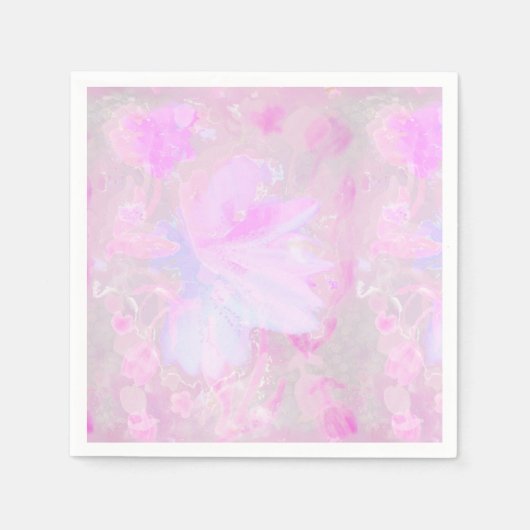 Roze Orchideeën Servet (Voorkant)