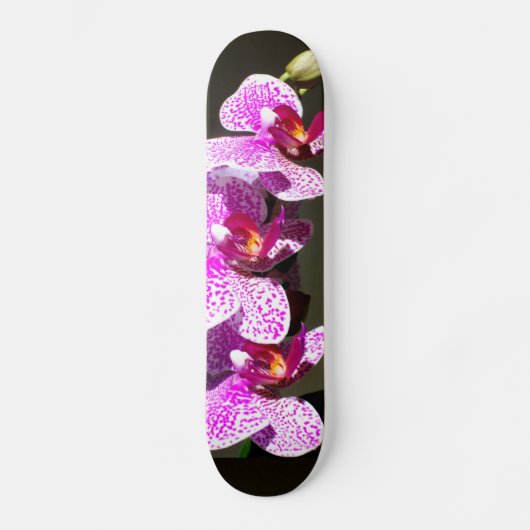 Roze orchideeën skateboard (Voorkant)