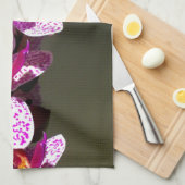 Roze orchideeën theedoek (Quarter Fold)