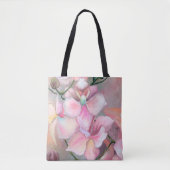 Roze Orchideeën Tote Tas (Voorkant)