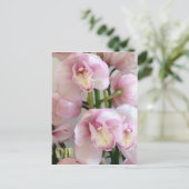 Roze orchideeën Verticaal Briefkaart (Staand voorkant)
