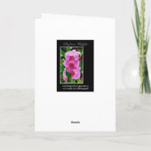 Roze orchideeën voor de Griekse Dag van de Naam Kaart (Achterkant)