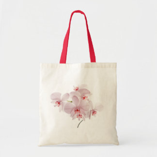 Roze orchideeën zak tote bag