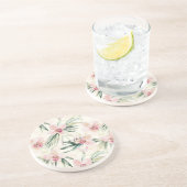  roze orchideeën zandsteen onderzetter (Zijkant)