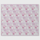 Roze Orchideeënbloesems Cadeaupapier (Vlak)