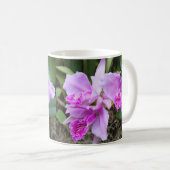 Roze Orchids Bouquet Koffiemok (Voorkant rechts)
