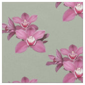 Roze Orchids Fabric Stof (Close Up)