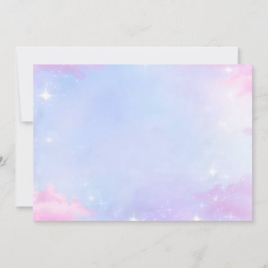 Roze oren verjaardagsfeestje bedankkaart (Achterkant)