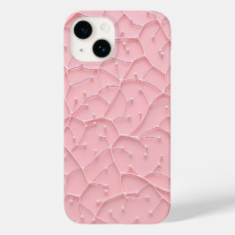 Roze organische textuur iPhone hoesje vrouwelijke