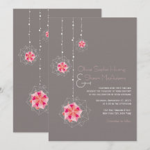 Roze Origami Hanging Ornament Lights Asian Wedding