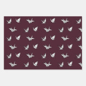 Roze Origami Kraan Kersenbloesem Wrapping Papier Inpakpapier Vel (Voorkant 3)