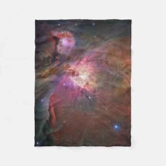 Roze Orionnevel Fleece Deken (Voorkant)