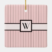 Roze ornament met zwarte pinstripes (Achterkant)
