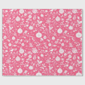 Roze Ornament ontwerp Cadeaupapier (Vlak)