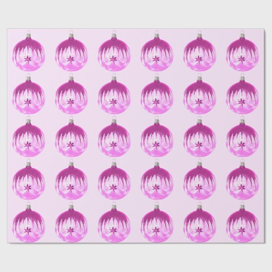 Roze Ornament Roze inpakpapier (Vlak)