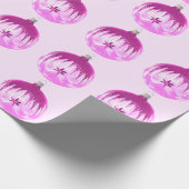 Roze Ornament Roze inpakpapier (Hoek)
