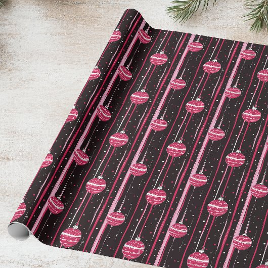 Roze Ornament thema Cadeaupapier