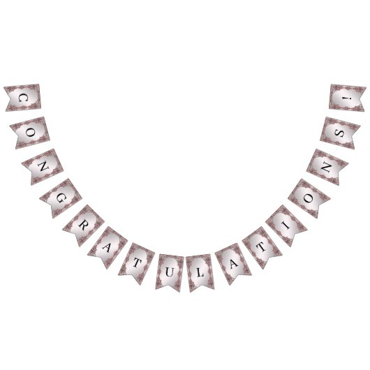 Roze Ornamental Bunting Flag Vlaggetjes (Alle)