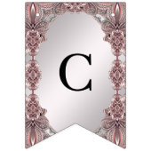 Roze Ornamental Bunting Flag Vlaggetjes (Eerste vlag)