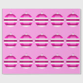 Roze Ornamenten inpakpapier (Vlak)