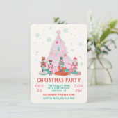 Roze Ornamenten voor kerstbomen Kaart (Staand voorkant)