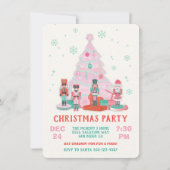 Roze Ornamenten voor kerstbomen Kaart (Voorkant)