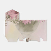 Roze osteospernum bedankdoosjes (Uitgevouwen)