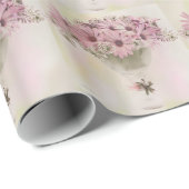 Roze osteospernum cadeaupapier (Rol Hoek)