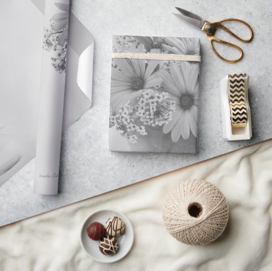 Roze osteospernum cadeaupapier (Crafts)