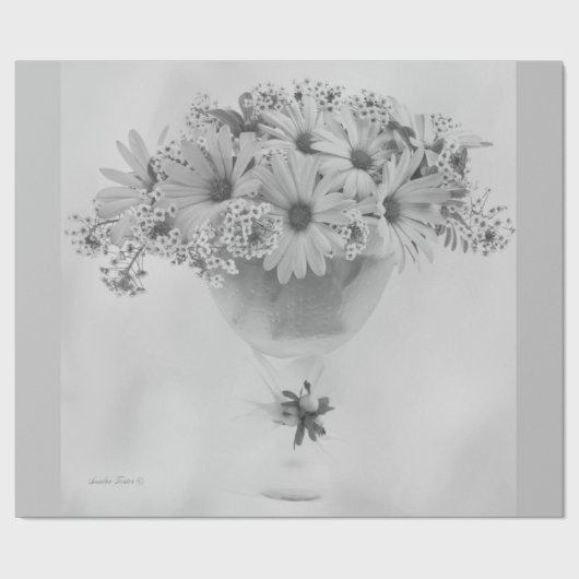 Roze osteospernum cadeaupapier (Vlak)