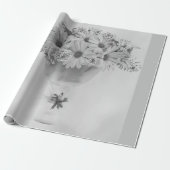 Roze osteospernum cadeaupapier (Uitgerold)