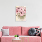 Roze osteospernum canvas afdruk (Insitu (Woonkamer))