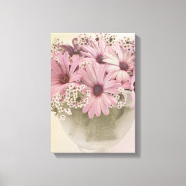 Roze osteospernum canvas afdruk