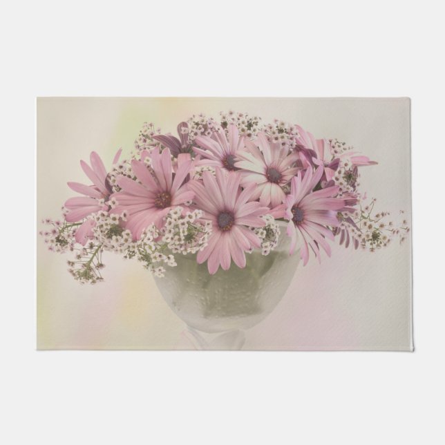 Roze osteospernum deurmat (Voorkant)