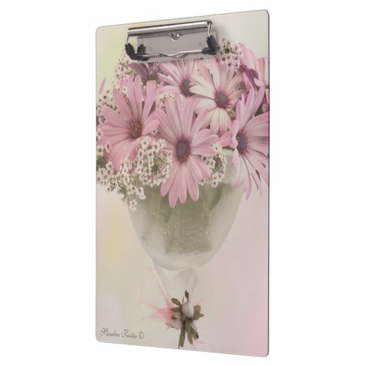 Roze osteospernum klembord (Links)