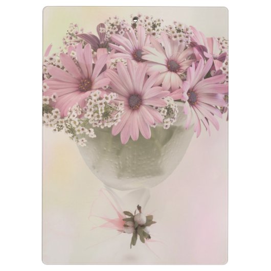 Roze osteospernum klembord (Achterkant)