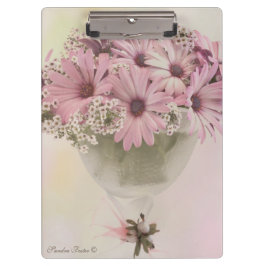 Roze osteospernum klembord