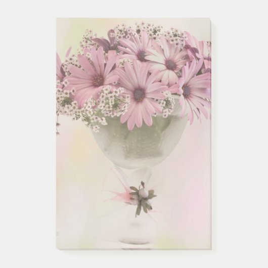 Roze osteospernum post-it® notes (Voorkant)