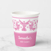 Roze otomi het is een meisje dank je papieren bekers (Voorkant)